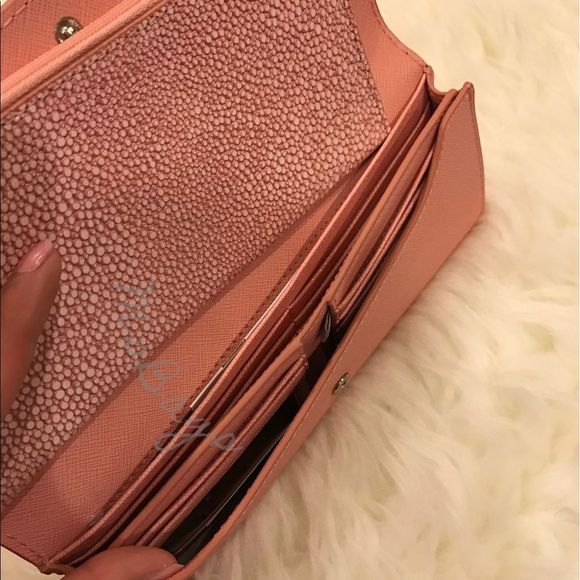 NWT Michael Kors Juliana 3 in 1 Flap Long Wallet Pink/silver - Picture 4 of 6